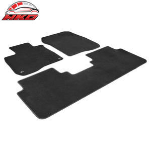 พรมปูพื้นสำหรับฮอนด้า ซีอาร์-วี 17-22 กำมะหยี่สีดำด้านหน้าและด้านหลังพรมกันลื่น 3 ชิ้น - Product Image 3