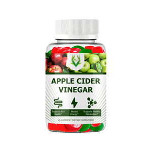 Private Label Apple Cider Vinegar Gummies with Total Carbohydrates Boosts Energy Supports Healthy <b>Metabolism</b> Gummies - Product Image 1
