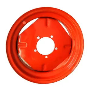 Supply Agricultural tractor trailer front wheel steel ring wheel hub 4.5*16 suitable for tires 650-16 herringbone pattern