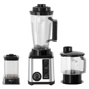 2026 New 3in1 Stainless Steel Blender With 10+ Speeds & 1500W Power Commercial Use Multiple Functions for Fruit <b>Vegetables</b> Meat - Product Image 5