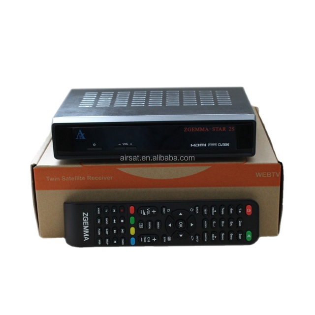 Decoder Tv Box Zgemma-Star 2S Satellite Receiver HD DVB S DVB S2 Twin Tuner Satellite Decoder No Dish FTA with IPTV