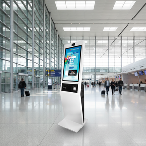 Terminal de Pedidos de Metal Personalizado, Pantalla Táctil Dual de 15.6/24 Pulgadas, PC Todo en Uno de Escritorio, Pantalla Táctil para Kiosco de Pago - Product Image 1