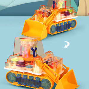 Transparent Gear Bulldozer Electric Children Education <strong>Simulation</strong> <strong>Model</strong> <strong>Engineering</strong> Car Lighting Music Toys - Product Image 3