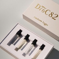 Juego de descubrimiento de perfumes de lujo, 10-15 piezas, embalaje rígido, caja de biblioteca de aroma azul personalizada, caja de papel de regalo de Perfume