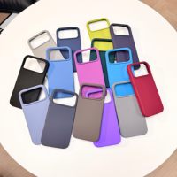 Coque de téléphone en silicone liquide en gros pour iPhone 17 Pro Max 16 15 Pro, coque de téléphone en silicone souple antichoc avec logo personnalisé