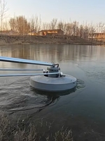 Station de pompage flottante adaptative pour le niveau d'eau, sans travaux civils nécessaires, pompe à flux axial submersible pour le drainage urbain