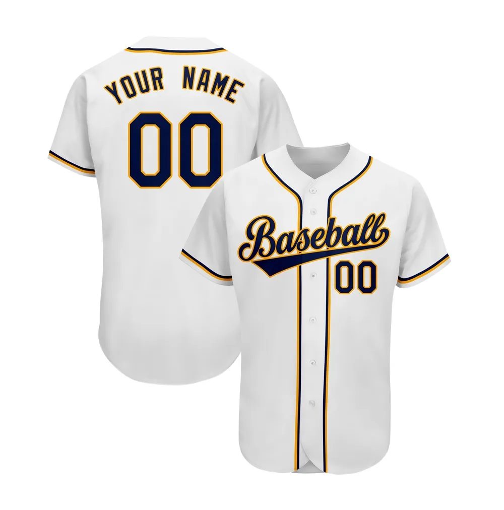 Nieuwe Ontwerp Lege Honkbal Jersey Black Gold Custom Baby Baseball Ademend Pakken Twill Shirt Jerseys Honkbal Jersey Mens