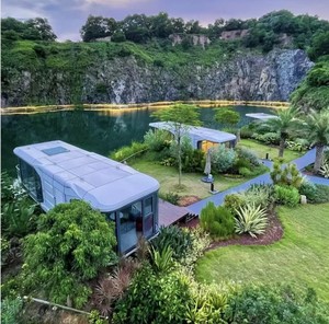 Casa prefabbricata del contenitore della casa della capsula dello spazio del contenitore con la casa Mobile di lusso della cucina da vendere - Product Image 6