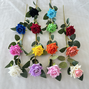 Fleurs artificielles Meiyu Craft, roses en soie, haute simulation, décorations de mariage, accessoires pour la Saint-Valentin, décoration de la maison, bouquets - Product Image 1