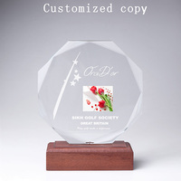 Trophée en verre de cristal K9, forme personnalisée, bon marché, MH-NJ00635
