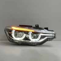 Nouveau phare LED de type réflecteur Angel Eye DRL bicolore en forme de cuillère pour BMW Série 3 F30 F35 2013-2018
