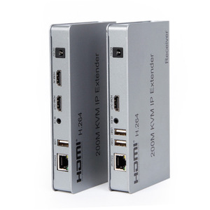 Extenseur <span class=keywords><strong>KVM</strong></span> <span class=keywords><strong>IP</strong></span> HDTV 200M prenant en charge le <span class=keywords><strong>KVM</strong></span> Ethernet avec IR et sortie en boucle locale, application un point vers plusieurs points - Product Image 4