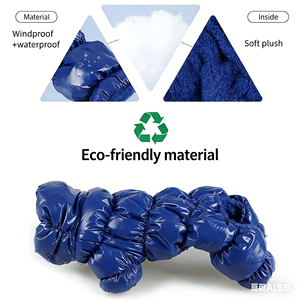 Chaquetas de Invierno para Perros, de Color Sólido, con Cuello Alto, Acolchadas, Ecológicas, de Poliéster - Product Image 4