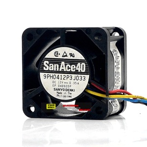 ซันโย ซานาซี 40 40 มม. 12V 0.35A พัดลมระบายความร้อนคอมพิวเตอร์ 9PH0412P3J033 - Product Image 2