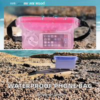 Tas Pinggang PVC Tahan Air Mewah untuk Berenang, Menyelam, Pantai, Arung Jeram, Tas Selempang, Kantung Ponsel Anti Air, Tas Kering Outdoor