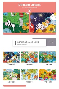 Puzzle éducatif pour enfants, carte du monde, 180 pièces, jouet, impression sublimation, coloré - Product Image 4