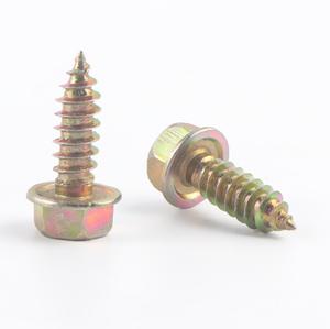 Vis autotaraudeuses à tête hexagonale avec rondelle, conformes aux normes DIN 6928 / <span class=keywords><strong>ISO</strong></span> 7053, pour tôle avec collier - Product Image 2