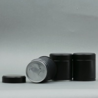 Boîte de conserve alimentaire en poudre Matcha ronde vide avec logo personnalisé d'usine 30g 50g boîte métallique hermétique avec couvercle à vis conteneur d'emballage