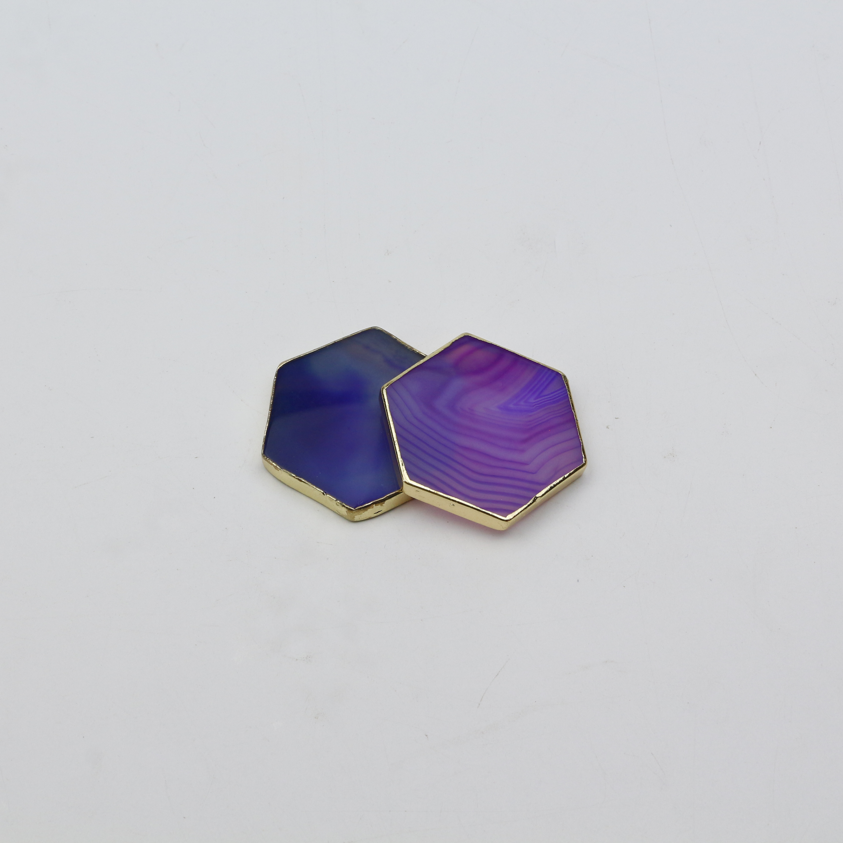 CC2# Agate violette hexagonale
