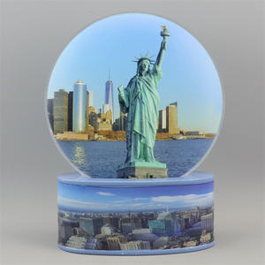 Polysnow kar küresi ucuz su kar küresi 100mm özgürlük heykeli cam kar küresi - Product Image 3