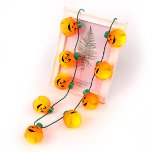 Collar de <span class=keywords><strong>Calabaza</strong></span> de Halloween Luminoso y Intermitente Barato, Proveedor de Decoración para Fiestas de Halloween, Collar de <span class=keywords><strong>Calabaza</strong></span> LED para Fiestas - Product Image 4