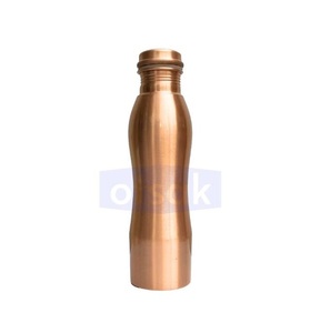 Elegante Botella de Cobre Reutilizable, Hermética y Duradera, Solución para Beber en Viajes Diarios - Product Image 2