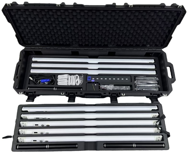 New Arrival Stage Lighting Wireless Pixel Battery Tube QM WIFI Control LED Tube for Music Concerts
