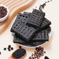 Biscuits sandwichs croustillants et sucrés au goût de sésame noir de qualité supérieure, boîte de 24 unités, 150 g, emballage cadeau de fête, 20 % de matières grasses