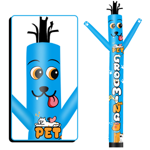 Pet Grooming Theme Inflatable Weird Wave Dancer TubeMan Outdoor Advertising Promotional Digital Air Dancer
