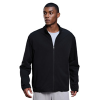 Blouson Bomber Décontracté Homme Automne Coupe Ample Col Montant Tissé Coupe-Vent Fermeture Éclair Motif Cœur Streetwear Mélange Polyester/Coton