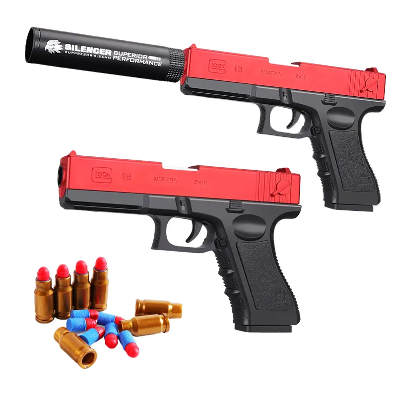 Toy guns for boys gifts over 6 years old manual pistol gun long range shootguns toy with foam bullets for kids