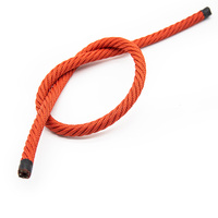 Corde en fibre de polyester renforcée en acier inoxydable à 6 brins, résistante aux UV, de 16 mm, pour équipement de parc d'attractions, capacité >500 kg