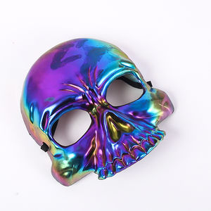 หน้ากากผีหัวกะโหลกสีอิเล็คโทรเพลทสำหรับใช้ในงานเทศกาลผี - Product Image 5