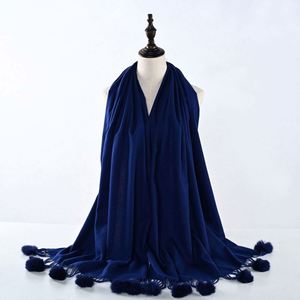 Écharpes et châles longs en acrylique de couleur unie pour l'hiver, pour femmes, élégants, en pashmina - Product Image 6