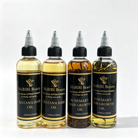 Sérum Capillaire Bio à l'Huile de Batana pour la Croissance des Cheveux, Huile Capillaire Hydratante Intense, Formule Réparatrice au Romarin pour Cheveux Africains Secs et Bouclés