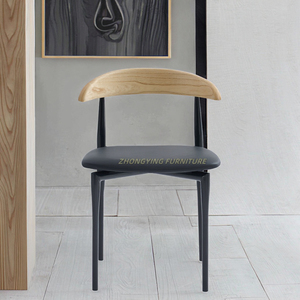 Silla de respaldo de diseño Medieval para el hogar simple japonés, silla de comedor de arco, silla de esquina - Product Image 2