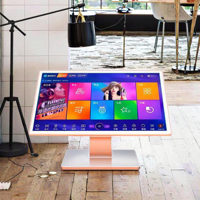InAndOn Professional KTV All-in-One Karaoke Player AI Function WiFi 22" Touch Screen Double System 8TB Voice Pick Songs Singing