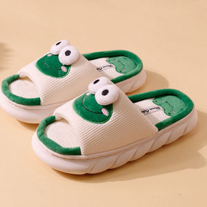 Vente en gros de pantoufles d'intérieur populaires pour femmes, avec semelle en PVC et tige en lin, de qualité supérieure, pour l'été et le printemps - Product Image 6