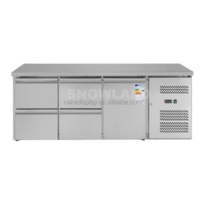 <span class=keywords><strong>4</strong></span> <span class=keywords><strong>cassetti</strong></span> in acciaio inox commerciale tavolo da lavoro refrigeratore congelatore frigorifero sotto il piano frigo - Product Image 2