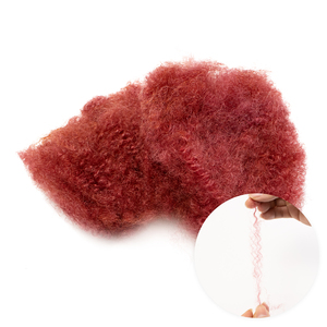 <span class=keywords><strong>Color</strong></span> <span class=keywords><strong>berenjena</strong></span> Afro Kinky Bulk Cabello humano para rastas de ganchillo para extensiones Locs Cabello humano suave a granel - Product Image 5