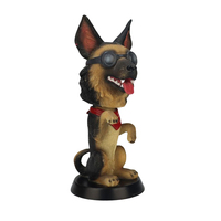 Nouveau mignon Bobblehead chien secouant la tête chien poupée résine Simulation Animal jouet hochant la tête chiot chien