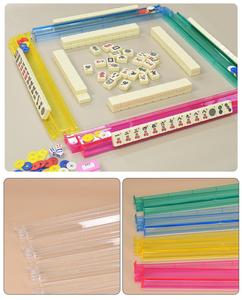 Estante de Mahjong Americano, Transparente, de Acrílico, Portátil, Moderno, para 4/3 Jugadores, para Acampar, de Plástico Resistente - Product Image 3