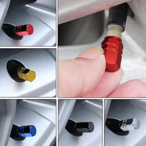 Aluminum Alloy Valve Cap 111x16mm Hexagonal For Tubeless Tire Replacement Repair British Mouth Solid Tire - Product Image 2