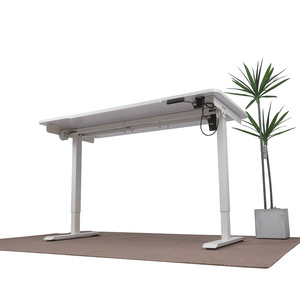 Electric Height <b>Adjustable</b> Drawing <b>Table</b> 1.4m Double Pole Single Motor Study Desk Computer Desk Metal Powder Coating - Product Image 3