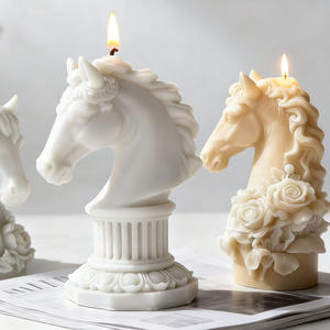 Moule en silicone YS Tête de Cheval pour Bougies, Fleurs, Décorations en Plâtre, Fournitures de Fabrication de Bougies DIY et d'Aromathérapie - Product Image 5