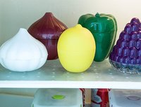 Paniers de stockage de fruits et légumes en plastique en forme de RTS tomate oignon ail citron poivre pour le stockage des aliments