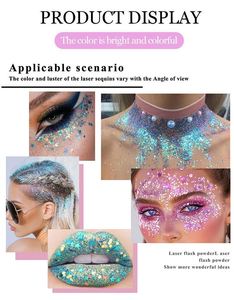 Laser Colorful Glitter Flakes Shiny Sparkle <b>Sequins</b> for Tumbler Cup DIY Decoration Handmade Craft Double Wall Cup Fill Material - Product Image 6