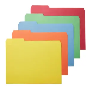Chinese Factory Top Quality Best Price 100 Pack Legal Size Basics File Folders 1/3 Tabs in Assorted Positions Manila