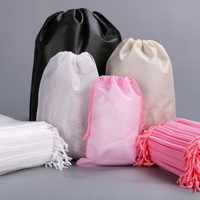 Haute qualité personnalisé Non-tissé tissu cordon sac à main bijoux cadeau Promotion pochette sac à poussière couverture emballage impression produit