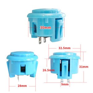 Botones de plástico tipo tarjeta Sanhe de 30 mm para interruptores de joystick del panel de control de la consola de juegos - Product Image 4